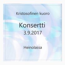 Konsertti 3.9.2017