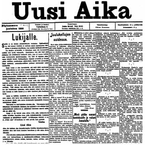 Uusi Aika 1900-1901, viikkolehti